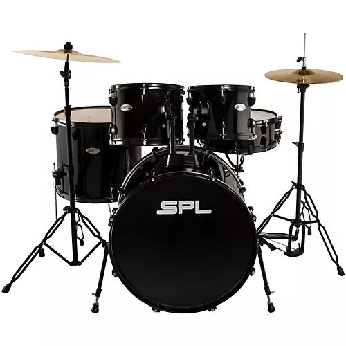 Open-Box Sound Percussion Labs Unity 5-Piece Drum Set with Hardware, Cymbals and Throne Condition 1 - Mint Black