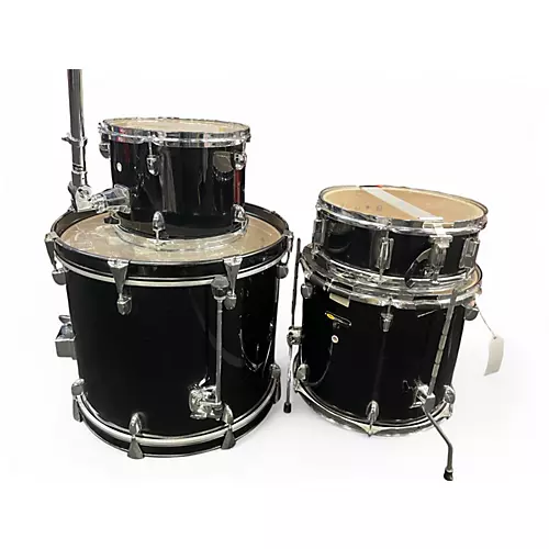 Used Sound Percussion Labs 4 Piece Drum Kit Black Drum Kit Black