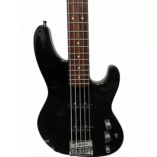Vintage 1992 Fender Jazz Bass Plus V Black Electric Bass Guitar Black