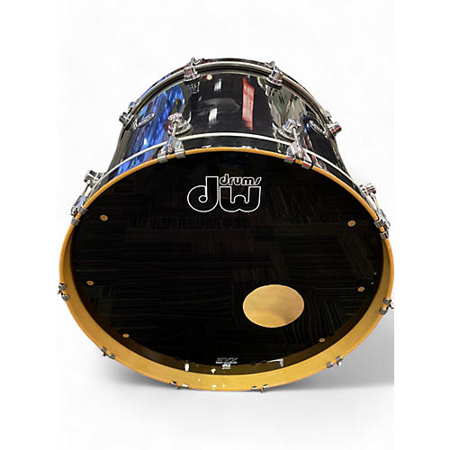 Used DW 24X16 Performance Series kick Ebony Drum Ebony 256