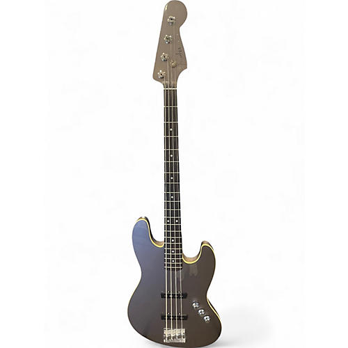 Used Fender Aerodyne Jazz Bass Silver Electric Bass Guitar Silver