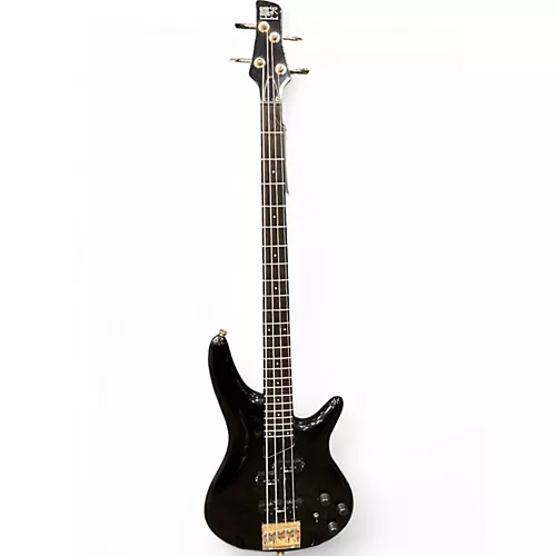 Used Ibanez SR1000E Black Electric Bass Guitar Black