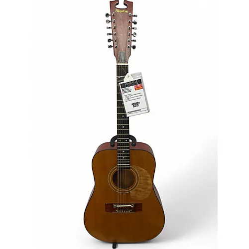 Vintage 1970s Harptone EN12 Natural 12 String Acoustic Guitar Natural