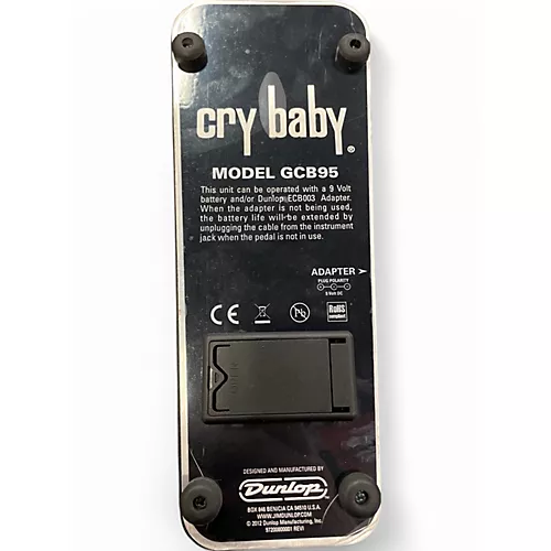 Used Dunlop GCB95 Original Crybaby Wah Effect Pedal
