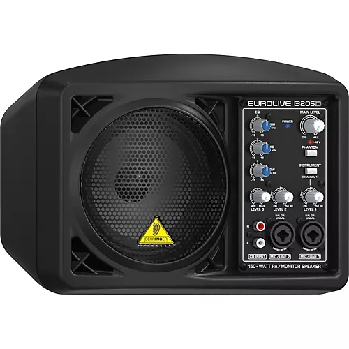 Behringer EUROLIVE B205D 150W Powered Monitor Speaker Black