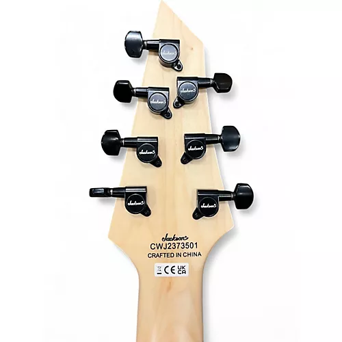 Used Jackson JS22-7 Dinky 7 String Black Solid Body Electric Guitar Black