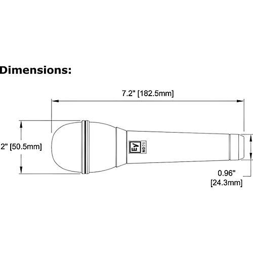 Electro-Voice ND76 Dynamic Cardioid Vocal Microphone