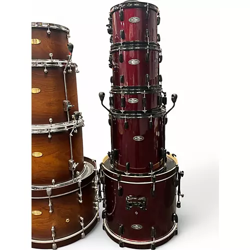 Used Pearl 5 Piece Export Wine Red Drum Kit Wine Red