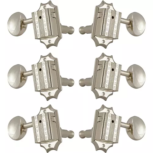 Grover Deluxe 136 Series Tuning Machines Nickel 3+3