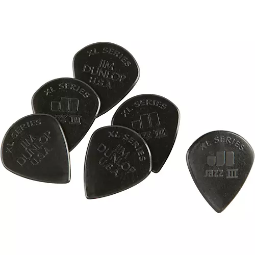Dunlop Jazz III XL Stiffo Guitar Picks 6-Pack