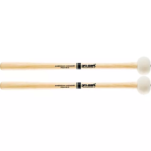Promark PSMB Marching Bass Drum Mallets PSMB3 Medium Small