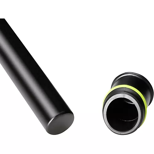 Gravity Stands MS 4322 HD Microphone Stand With Folding Tripod Base & 2-Point Adjustment Telescoping Boom, Heavy Duty