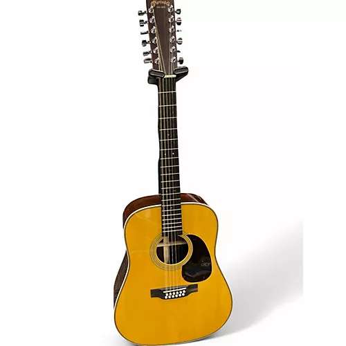 Used Martin HD12-28 Natural 12 String Acoustic Guitar Natural