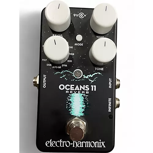 Used Electro-Harmonix Oceans 11  Reverb Effect Pedal