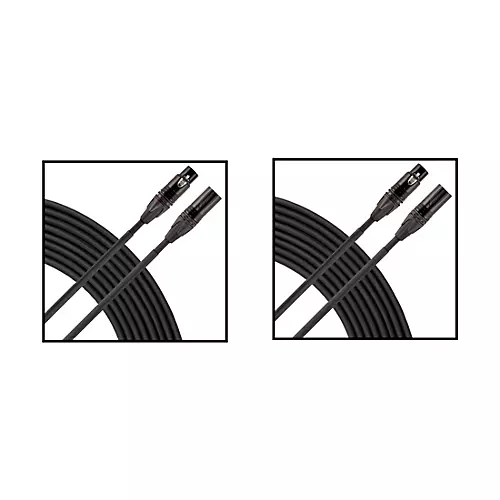 Livewire Elite Quad Microphone Cable 2-Pack 25 ft. Black