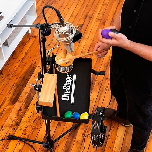 On-Stage Stands Heavy-Duty Euro Boom Mic Stand Black