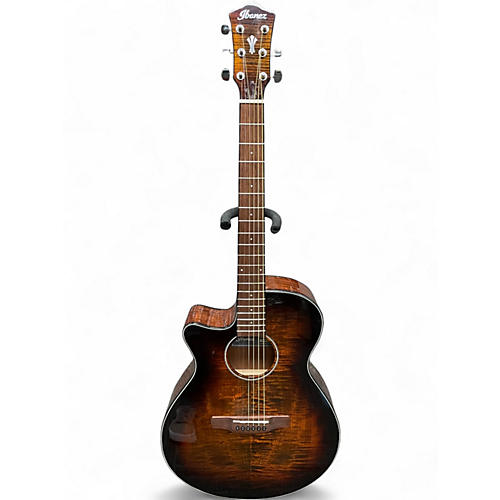 Used Ibanez AEG70L TIGER BURST Acoustic Electric Guitar TIGER BURST