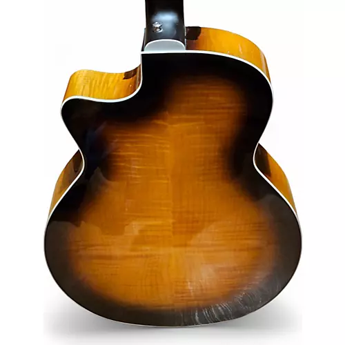 Used Guild F-2512CE Deluxe 2 Tone Sunburst 12 String Acoustic Electric Guitar 2 Tone Sunburst