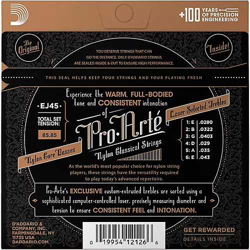 D'Addario EJ45 Pro-Arte Normal Tension Classical Guitar Strings