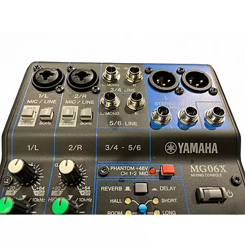 Used Yamaha MG06X Unpowered Mixer