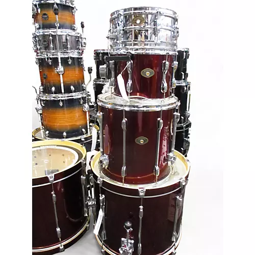 Vintage 1990s TAMA 5 Piece Rockstar RED Drum Kit RED