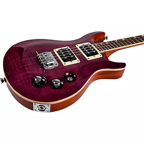 Flight Vanguard Solid Body Electric Ukulele Transparent Purple