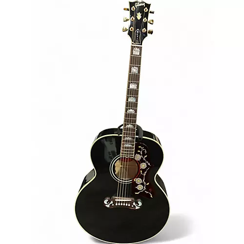 Used Gibson Elvis SJ-200 Black Acoustic Electric Guitar Black