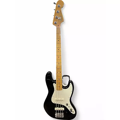 Vintage 1984 Fender 1984 JAZZ BASS Black Electric Bass Guitar Black