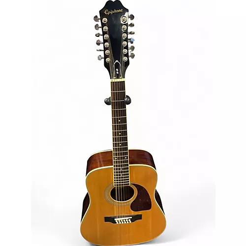 Used Epiphone DR212 Natural 12 String Acoustic Guitar Natural