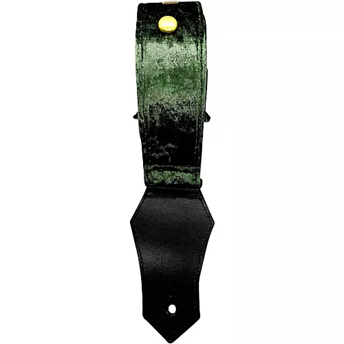 Get'm Get'm Rolling Stone Guitar Strap Green Crushed Velvet 2 in.