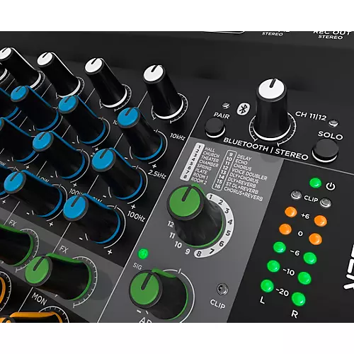Harbinger LV12 12-Channel Analog Mixer With Bluetooth & FX