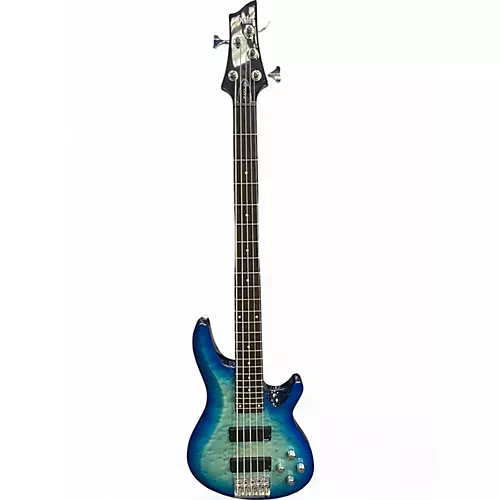 Used Schecter Guitar Research C5 PLUS Blue Electric Bass Guitar Blue