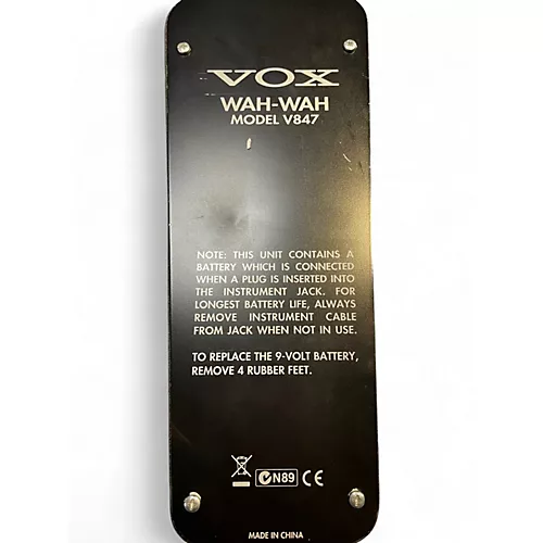 Used VOX V847 Reissue Wah Effect Pedal