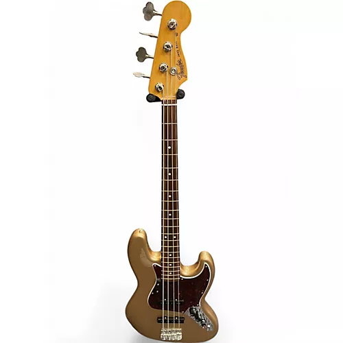 Used Fender Vintera 60s Jazz Bass Gold Electric Bass Guitar Gold