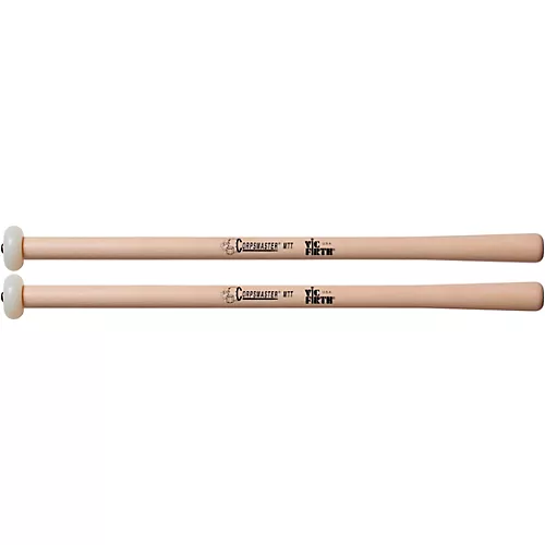 Vic Firth Corpsmaster Multi-Tenor Mallets Tapered Hickory Shaft Extra Hard