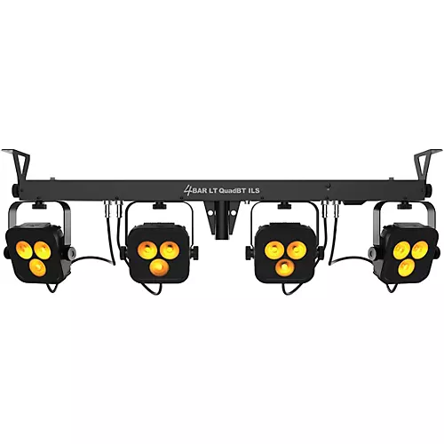 CHAUVET DJ 4BAR LT Quad Bluetooth ILS Mobile Wash Light System Black