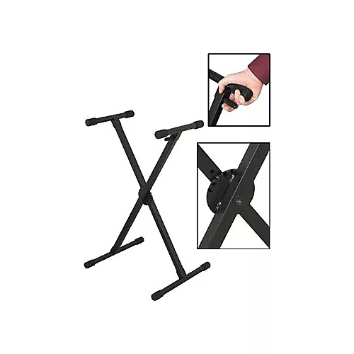 On-Stage Stands KS8290X Lok-Tight Pro Single-X ERGO-LOK Keyboard Stand