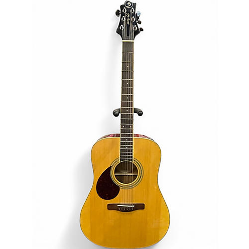 Used Greg Bennett Design by Samick D-5 LEFT HANDED Natural Acoustic Guitar Natural