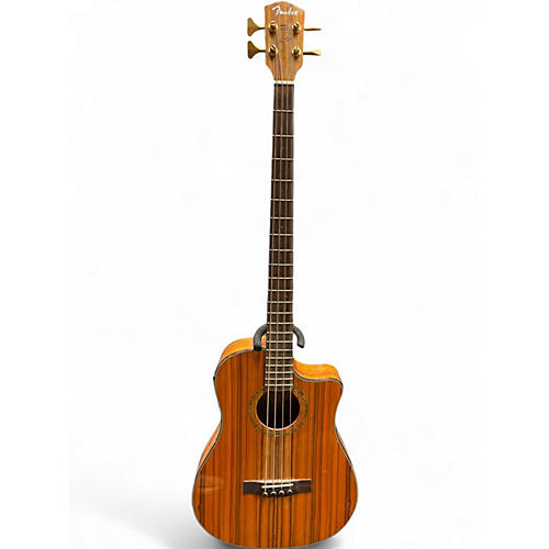 Used Fender VB Natural Acoustic Bass Guitar Natural