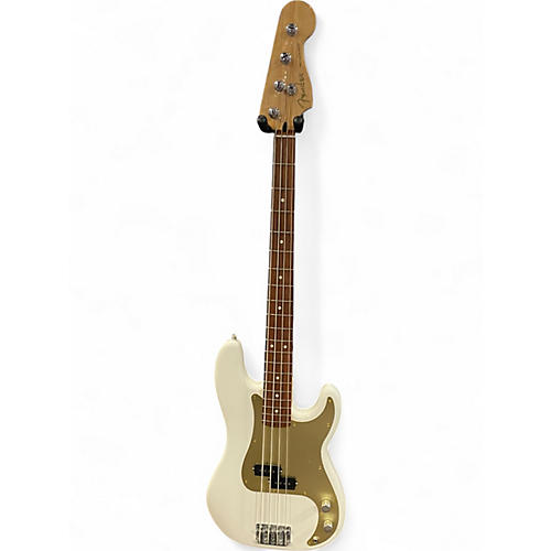 Used Fender Player Precision Bass White Electric Bass Guitar White
