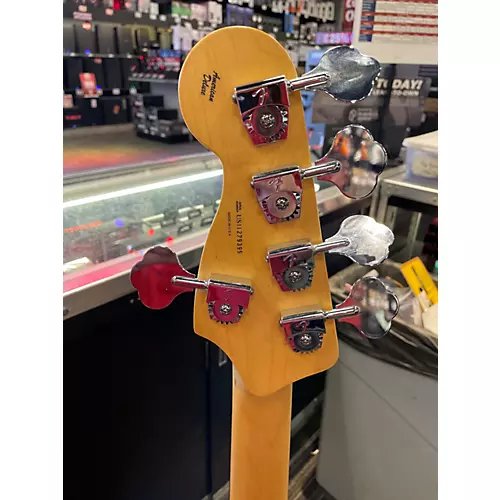 Used Fender American Deluxe Jazz Bass V Natural Electric Bass Guitar Natural