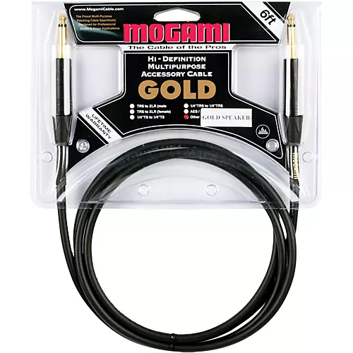 Mogami Gold Speaker Cable 6 ft. Straight to Straight