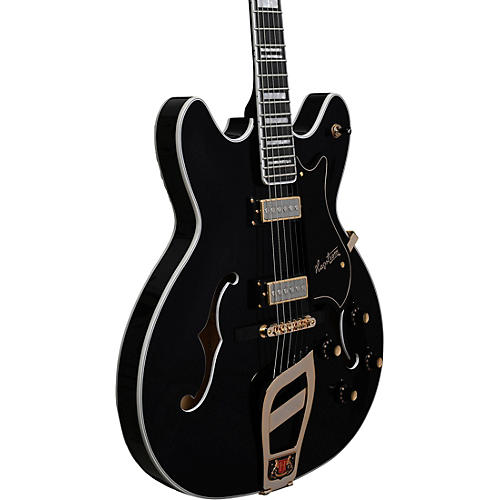 Hagstrom '67 Viking II Hollowbody Electric Guitar Standard Black Gloss