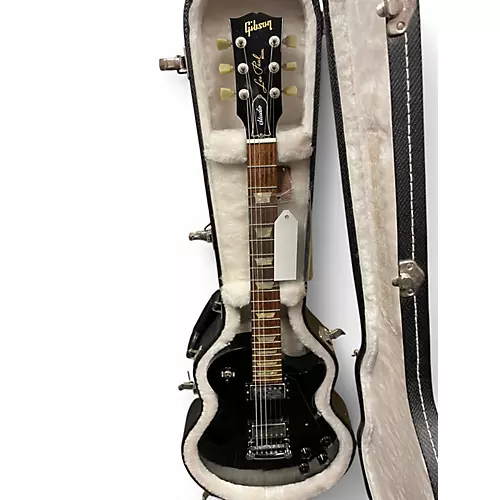 Used Gibson Les Paul Studio Black Solid Body Electric Guitar Black
