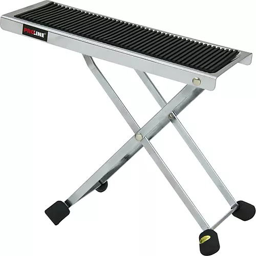 Proline Deluxe Guitar Footstool Chrome
