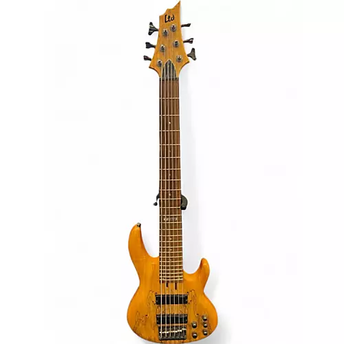 Used ESP LTD B206SM 6 String Natural Electric Bass Guitar Natural