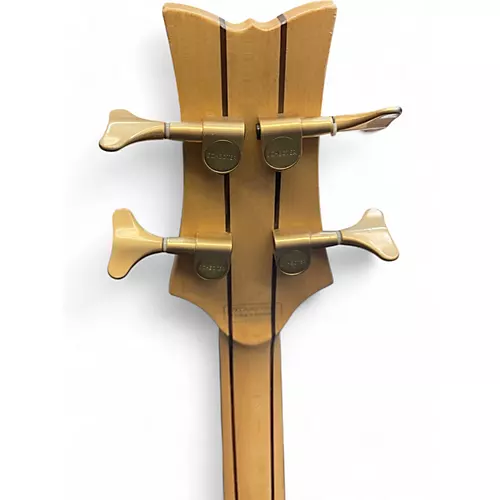 Used Schecter Guitar Research Stiletto Custom 4 String Natural Electric Bass Guitar Natural