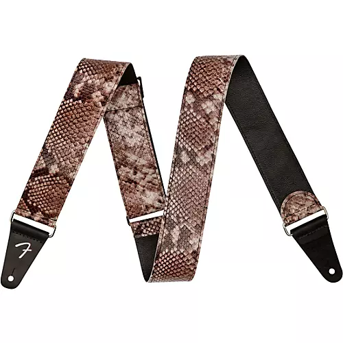 Fender Wild Faux Leather Guitar Strap Snake Skin 2 in.