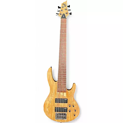 Used ESP LTD B206SM 6 String Spalted Maple Electric Bass Guitar Spalted Maple