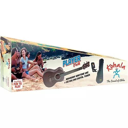 Kohala KPP-B Baritone Ukulele Player Pack Natural